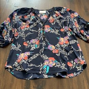 YUMI KIM Floral Silk Blouse